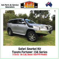 Safari Snorkel Toyota Fortuner 2.8L Diesel 8/2015-On 