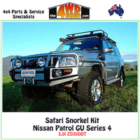 Safari V-Spec Snorkel GU Nissan Patrol Series 4 Coil Sprung 3.0l ZD30DDT