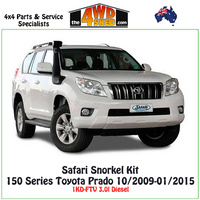 Safari V-Spec Snorkel 150 Series Toyota Prado 3.0l Diesel 10/2009-01/2015