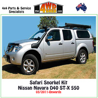 Safari V-Spec Snorkel Nissan Navara D40 ST-X 550 03/2011-Onwards
