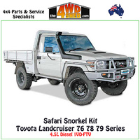 Safari V-Spec Snorkel Toyota Landcruiser 76 78 79 Series 4.5l Diesel  03/2007-2023