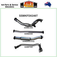 Ford Ranger PX Dual Cab 3.2L CRD NON-DPF 3 inch Exhaust With Cat Hotdog