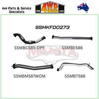 Ford Ranger PX2 PX3 Dual Cab 3.2L CRD DPF 3 inch Exhaust Turbo Back With Cat & Without Muffler