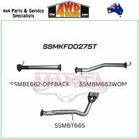 Ford Ranger Next Gen T6.2 V6 3.0L DPF 3 inch Exhaust DPF Back Twin Tip Side Exit