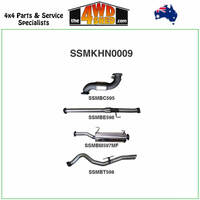 Holden Colorado RG 2012- 2016 2.8L Non-DPF 3 Inch Exhaust with Cat