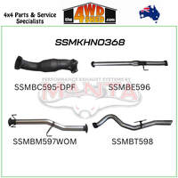 Holden Colorado RG 9/2016-On 2.8L 3 inch Exhaust DPF Turbo Back with Cat & without Muffler