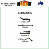 Isuzu MUX 3.0L CRD 2017-2021 3 Inch Exhaust DPF TURBO BACK WITHOUT CAT