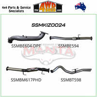 Isuzu DMAX 3.0L CRD 2021-On 3 inch Exhaust Turbo Back No Cat with Hotdog