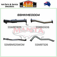 Mercedes X-Class 2.3L 3 Inch Turbo Back Exhaust System With Cat, No Muffler