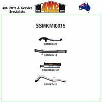 Mitsubishi Triton MQ MR 2.4l 3 Inch Exhaust Turbo Back with Cat Muffler