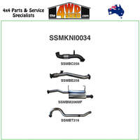 Nissan Patrol GU UTE 3.0L Turbo Diesel 2008-2017 3 inch Exhaust with Cat Centre Muffler