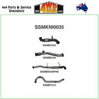 Nissan Patrol GU UTE 3.0L Turbo Diesel 2008-2017 3 inch Exhaust with Cat Centre Hotdog