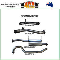 Nissan Patrol GU UTE 3.0L Turbo Diesel 2008-2017 3 inch Exhaust without Cat Centre Muffler