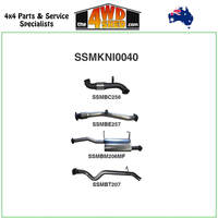 Nissan Patrol GU ZD30 3.0L Turbo Diesel 2000-2006 3 inch Exhaust with Cat & Muffler