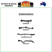 Nissan Patrol GU ZD30 3.0L Turbo Diesel 2000-2006 3 inch Exhaust without Cat Centre without Muffer