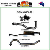 Nissan Patrol GU UTE 4.2L Turbo Diesel 3 inch Exhaust with Centre Muffler