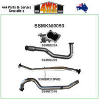 Nissan Patrol GU UTE 4.2L Turbo Diesel 3 inch Exhaust with Centre Hotdog