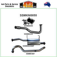 Nissan Patrol GU 4.2L TD42 Turbo Diesel 3 inch Exhaust With Centre Muffler & Tail