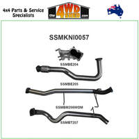 Nissan Patrol GU 4.2L TD42 Turbo Diesel 3 inch Exhaust With Centre Pipe Only & Tail