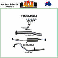 Nissan Patrol GQ 4.2L TD42 Diesel TB42 Petrol Wagon & Ute 2.5 inch Exhaust Full System with Extractors