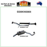 Nissan Patrol GU 4.5L TB45 Petrol 2.5 inch Exhaust System Off E- Pipe Muffler & Muffler