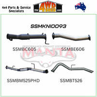 Nissan Navara D23 NP300 2.3L DPF 2015-On 3 inch Turbo Back Exhaust System With Cat, Hotdog