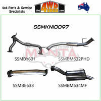 Nissan Patrol Y62 V8 5.6L 3 inch Exhaust Catback With Hotdog Muffler