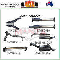 Nissan Patrol Y62 V8 5.6L 3 inch Exhaust Full Exhaust System Extractors Hi Flow Cats Muffler Centre