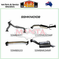 Nissan Patrol Y62 V8 5.6L 3 inch Exhaust Catback with Centre Medium Muffler
