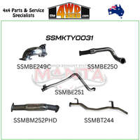 79 Series Toyota Landcruiser HDJ79 4.2L 1HD Turbo Diesel 3 inch Exhaust Turbo Back With Hotdog