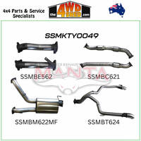 200 Series Toyota Landcruiser  VDJ V8 3 inch Exhaust Dual With Cat & Muffler Exit L&R