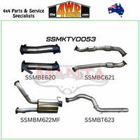 200 Series Toyota Landcruiser  VDJ V8 3 inch Exhaust Dual With Cat With Muffler 4 inch Exit