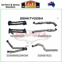 200 Series Toyota Landcruiser  VDJ V8 3 inch Exhaust Dual With Cat No Muffler 4 inch Exit
