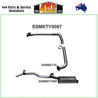 75 78 Series Toyota Landcruiser HZJ 4.2L 1HZ Diesel 2.5 inch Exhaust Off Extractors