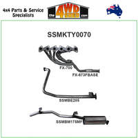 79 Series Toyota Landcruiser HZJ79 4.2L 1HZ Diesel 2.5 inch Exhaust Full System