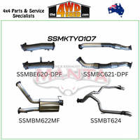 200 Series Toyota Landcruiser  VDJ V8 DPF 3 inch Exhaust Dual with Cat & Muffler Exit L&R