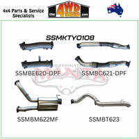200 Series Toyota Landcruiser  VDJ V8 DPF 3 inch Exhaust Dual with Cat & Muffler 4 inch Tail Pipe