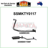 Toyota Landcruiser 79 Series FZJ79 4.5L 6cyl Petrol 2.5 inch Exhaust Off Engine Pipe