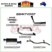 75 78 Series Toyota Landcruiser HZJ 4.2L 6 cyl Turbo Diesel 3 inch Exhaust With Muffler to Suit DTS Turbo