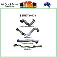 78 Series Toyota Landcruiser 4.5L 1VD V8 Turbo Diesel 2016-On 3 inch Exhaust DPF Back