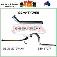 150 Series Toyota Prado GDJ150 2.8L 3 Inch Exhaust DPF Back