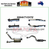 200 Series Toyota Landcruiser  VDJ V8 DPF 3 inch Exhaust Dual with Cat & Muffler 4 inch Tail Pipe with Rear Muffler