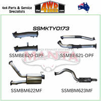 200 Series Toyota Landcruiser  VDJ V8 DPF 3 inch Exhaust Dual No Cat, Muffler 4 inch Tail Pipe with Rear Muffler