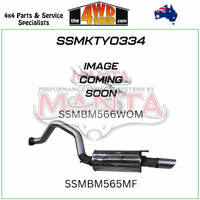200 Series Toyota Landcruiser URJ202 4.6L V8 3 inch Exhaust CatBack with Centre WOM and Single 3¼in SS Tip