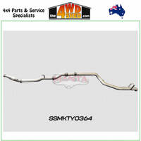 VDJ79 Series Toyota Landcruiser Single & Dual Cab Ute 4 inch Turbo Back for Superior Outback SSM w/out Cat & Muffler