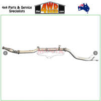 76 Series Toyota Landcruiser 4.5L 1VD V8 Turbo Diesel 2007-2016 4 inch Exhaust Turbo Back without Cat & with Muffler