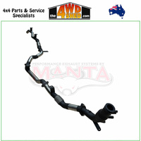 79 Series Toyota Landcruiser Ute GDJ79 2.8l TD 3 inch Exhaust Turbo Back With Cat & With Hotdog