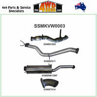 Volkswagen Amarok TDI400 TDI420 2H 2.0l 3 Inch Exhaust Later Model Standard Exit