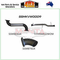 Volkswagen Amarok TDI550 TDI580 2H V6 3.0l 3 Inch Exhaust DPF Back Dump At Diff