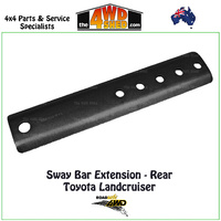 Sway Bar Extension Toyota Landcruiser Rear *Straight Style